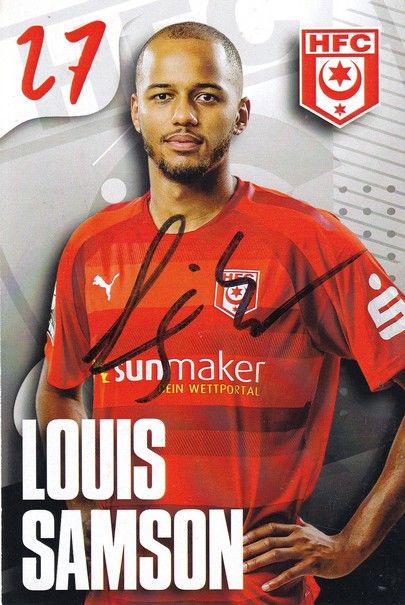 Autogramm Fussball | Hallescher FC | 2021 | Louis SAMSON
