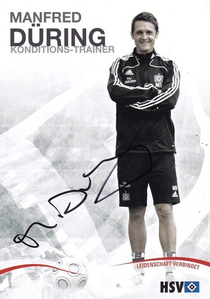 Autogramm Fussball | Hamburger SV | 2009 | Manfred DÜRING 