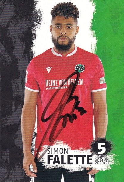 Autogramm Fussball | Hannover 96 | 2020 | Simon FALETTE