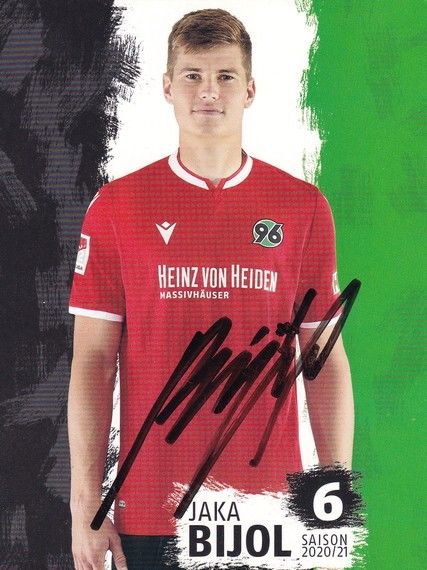 Autogramm Fussball | Hannover 96 | 2020 | Jaka BIJOL