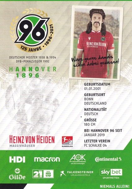 Autogramm Fussball | Hannover 96 | 2020 | Mick GUDRA