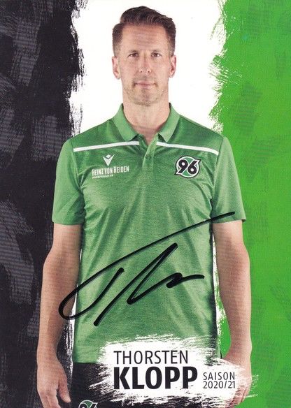 Autogramm Fussball | Hannover 96 | 2020 | Thorsten KLOPP