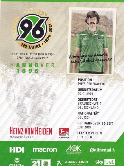 Autogramm Fussball | Hannover 96 | 2020 | Thorsten KLOPP