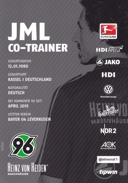 Autogramm Fussball | Hannover 96 | 2015 | Jan-Moritz LICHTE