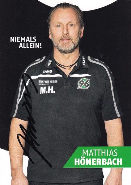 Autogramm Fussball | Hannover 96 | 2015 | Matthias HÖNERBACH