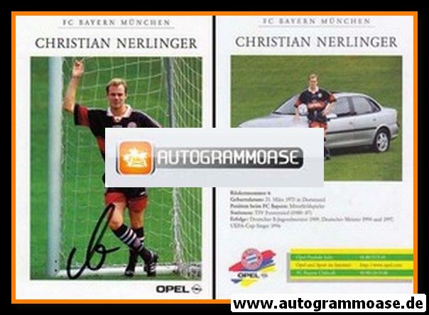 Autogramm Fussball | FC Bayern München | 1997 | Christian NERLINGER