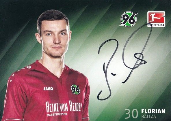 Autogramm Fussball | Hannover 96 | 2014 | Florian BALLAS