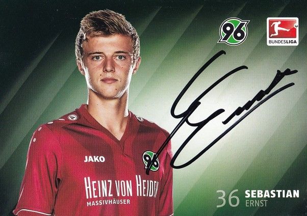 Autogramm Fussball | Hannover 96 | 2014 | Sebastian ERNST