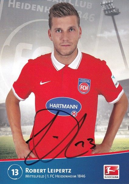 Autogramm Fussball | 1. FC Heidenheim 1846 | 2014 | Robert LEIPERTZ