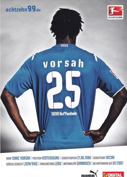 Autogramm Fussball | TSG 1899 Hoffenheim | 2010 | Isaac VORSAH