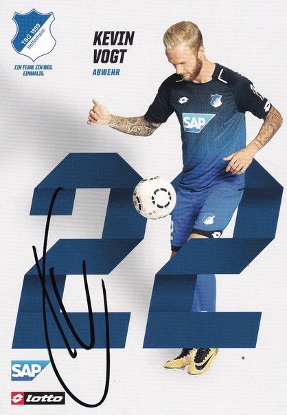 Autogramm Fussball | TSG 1899 Hoffenheim | 2017 | Kevin VOGT