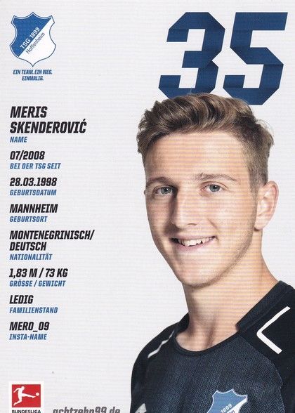 Autogramm Fussball | TSG 1899 Hoffenheim | 2017 | Meris SKENDEROVIC