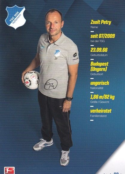Autogramm Fussball | TSG 1899 Hoffenheim | 2014 | Zsolt PETRY