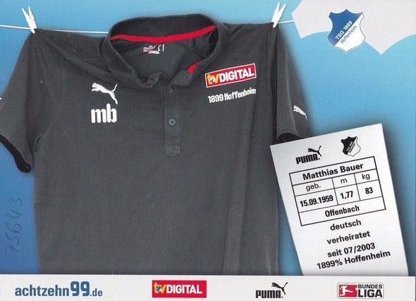 Autogramm Fussball | TSG 1899 Hoffenheim | 2008 | Matthias BAUER
