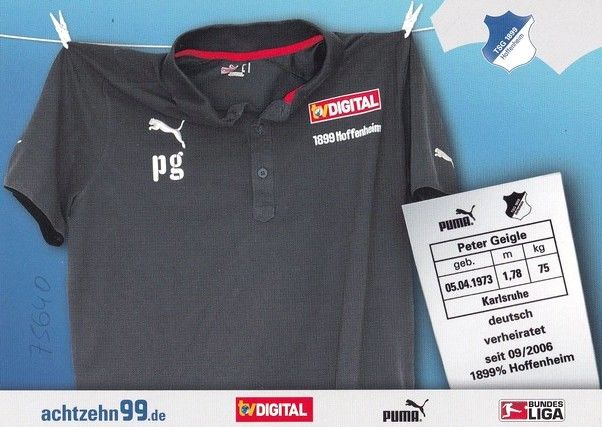 Autogramm Fussball | TSG 1899 Hoffenheim | 2008 | Peter GEIGLE