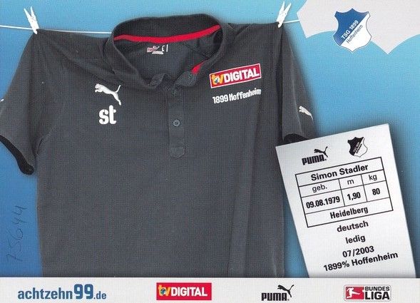 Autogramm Fussball | TSG 1899 Hoffenheim | 2008 | Simon STADLER