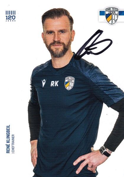 Autogramm Fussball | FC Carl Zeiss Jena | 2023 | Rene KLINGBEIL