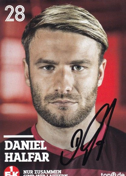 Autogramm Fussball | 1. FC Kaiserslautern | 2016 | Daniel HALFAR