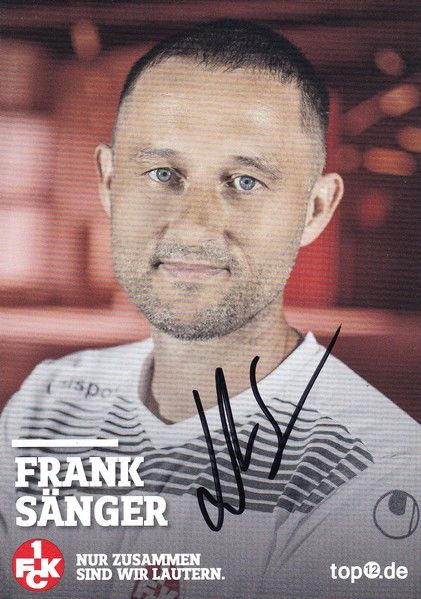 Autogramm Fussball | 1. FC Kaiserslautern | 2016 | Frank SÄNGER