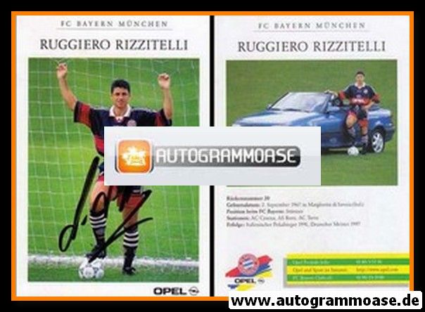 Autogramm Fussball | FC Bayern München | 1997 | Ruggiero RIZZITELLI