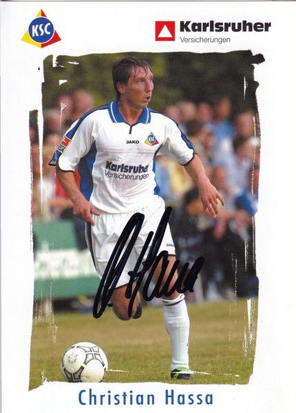 Autogramm Fussball | Karlsruher SC | 2003 | Christian HASSA