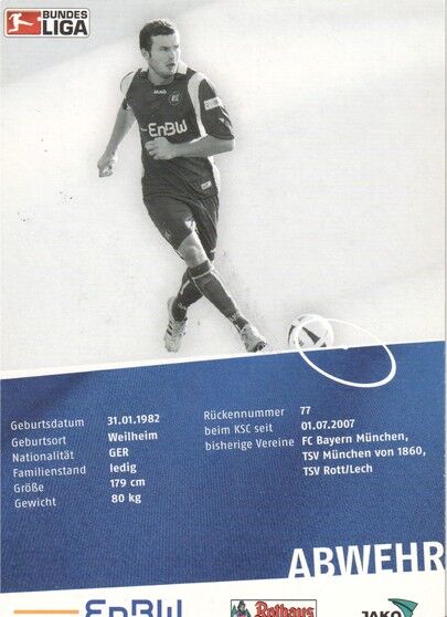 Autogramm Fussball | Karlsruher SC | 2008 | Andreas GÖRLITZ