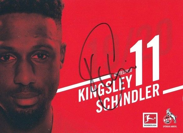 Autogramm Fussball | 1. FC Köln | 2019 | Kingsley SCHINDLER
