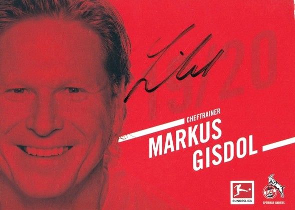 Autogramm Fussball | 1. FC Köln | 2019 | Markus GISDOL