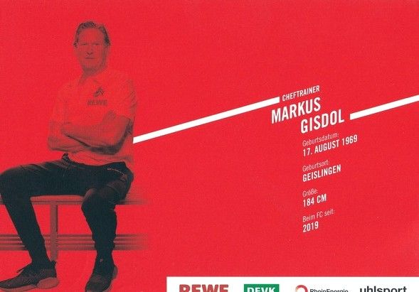 Autogramm Fussball | 1. FC Köln | 2019 | Markus GISDOL