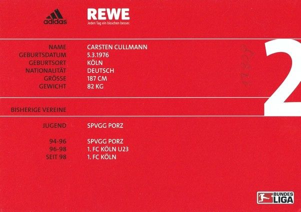 Autogramm Fussball | 1. FC Köln | 2007 | Carsten CULLMANN