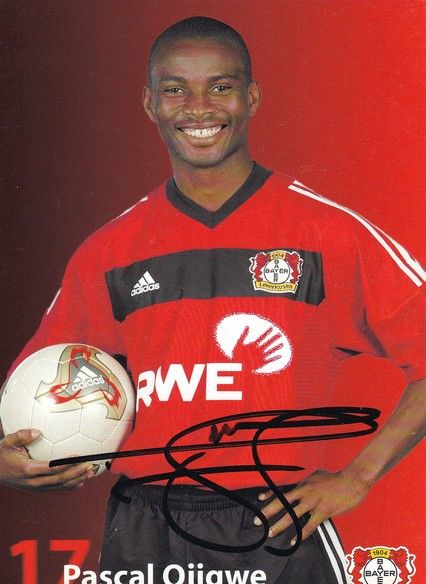 Autogramm Fussball | Bayer Leverkusen | 2002 | Pascal OJIGWE