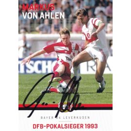 Autogramm Fussball | Bayer Leverkusen | 1993 Retro | Markus VON AHLEN