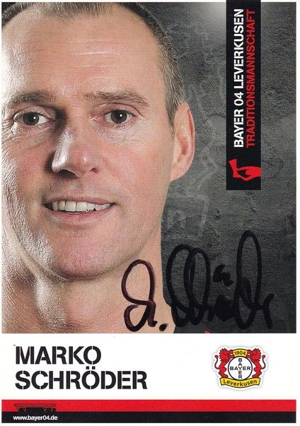 Autogramm Fussball | Bayer Leverkusen | 2010er TM | Marko SCHRÖDER