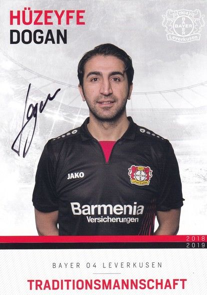 Autogramm Fussball | Bayer Leverkusen | 2018 TM | Hüzeyfe DOGAN