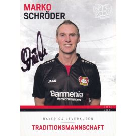 Autogramm Fussball | Bayer Leverkusen | 2018 TM | Marko SCHRÖDER