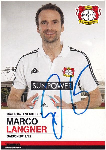 Autogramm Fussball | Bayer Leverkusen | 2011 | Marco LANGNER