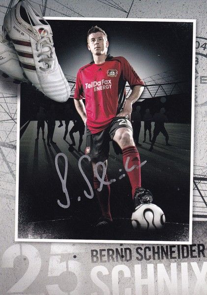 Autogramm Fussball | Bayer Leverkusen | 2009 | Bernd SCHNEIDER (Abschied)