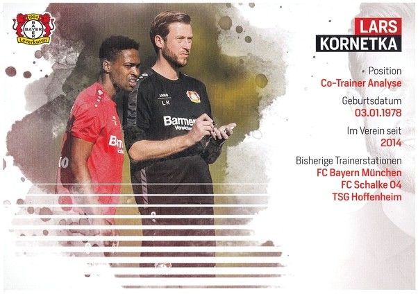 Autogramm Fussball | Bayer Leverkusen | 2017 | Lars KORNETKA