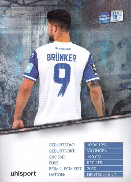 Autogramm Fussball | 1. FC Magdeburg | 2021 | Kai BRÜNKER