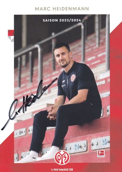 Autogramm Fussball | FSV Mainz 05 | 2023 | Marc HEIDENMANN