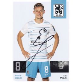 Autogramm Fussball | TSV 1860 München | 2022 | Erik TALLIG