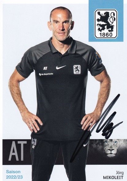Autogramm Fussball | TSV 1860 München | 2022 | Jörg MIKOLEIT
