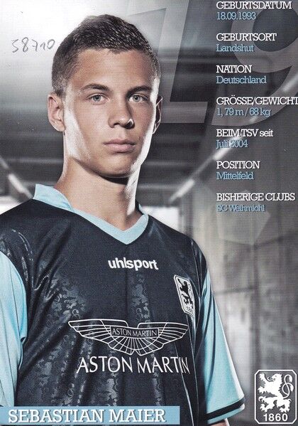 Autogramm Fussball | TSV 1860 München | 2012 | Sebatian MAIER
