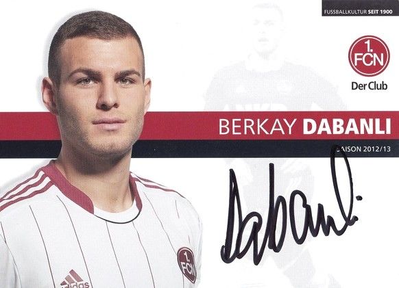 Autogramm Fussball | 1. FC Nürnberg | 2012 | Berkay DABANLI