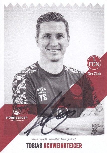 Autogramm Fussball | 1. FC Nürnberg | 2020 | Tobias SCHWEINSTEIGER