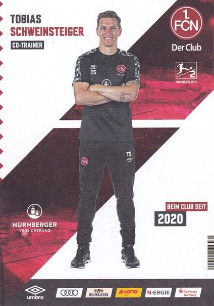 Autogramm Fussball | 1. FC Nürnberg | 2020 | Tobias SCHWEINSTEIGER