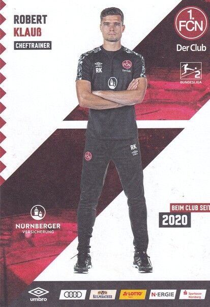 Autogramm Fussball | 1. FC Nürnberg | 2020 | Robert KLAUSS