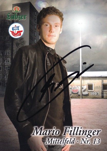Autogramm Fussball | Hansa Rostock | 2008 | Mario FILLINGER