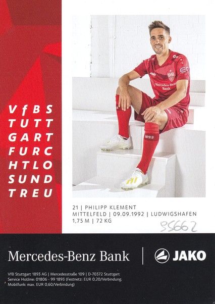 Autogramm Fussball | VfB Stuttgart | 2019 | Philipp KLEMENT