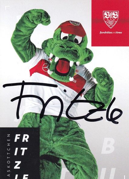 Autogramm Fussball | VfB Stuttgart | 2019 | FRITZLE (Maskottchen)